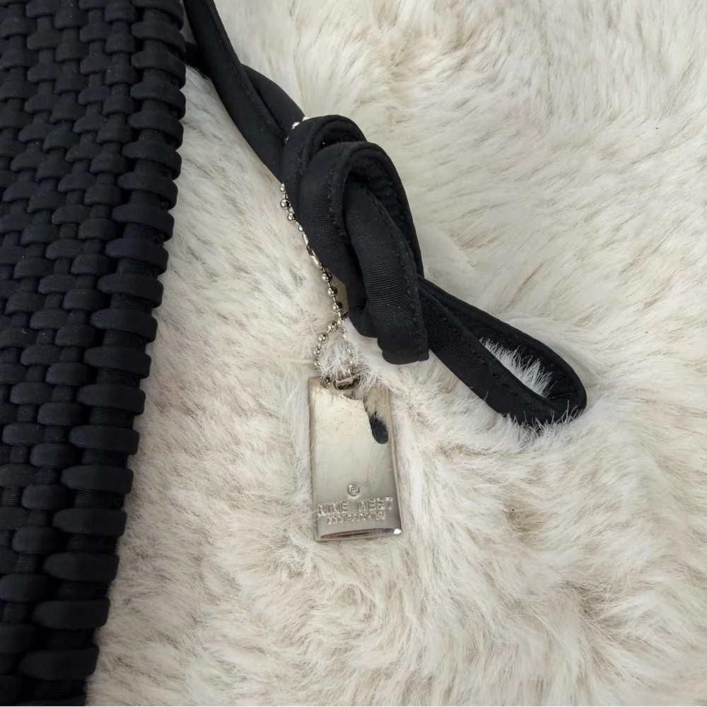 Nine West Woven Black Shoulder Bag‎